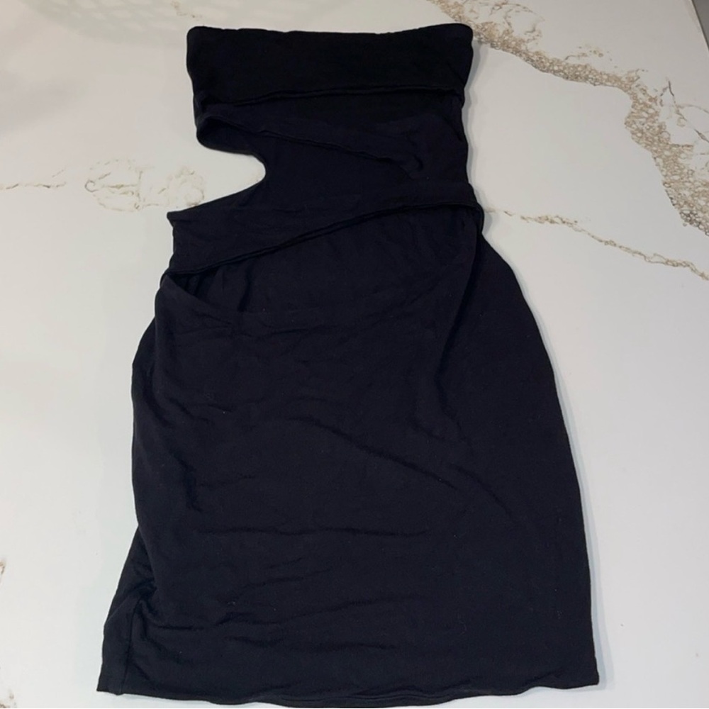 Women’s Black Strapless Cutout Dress